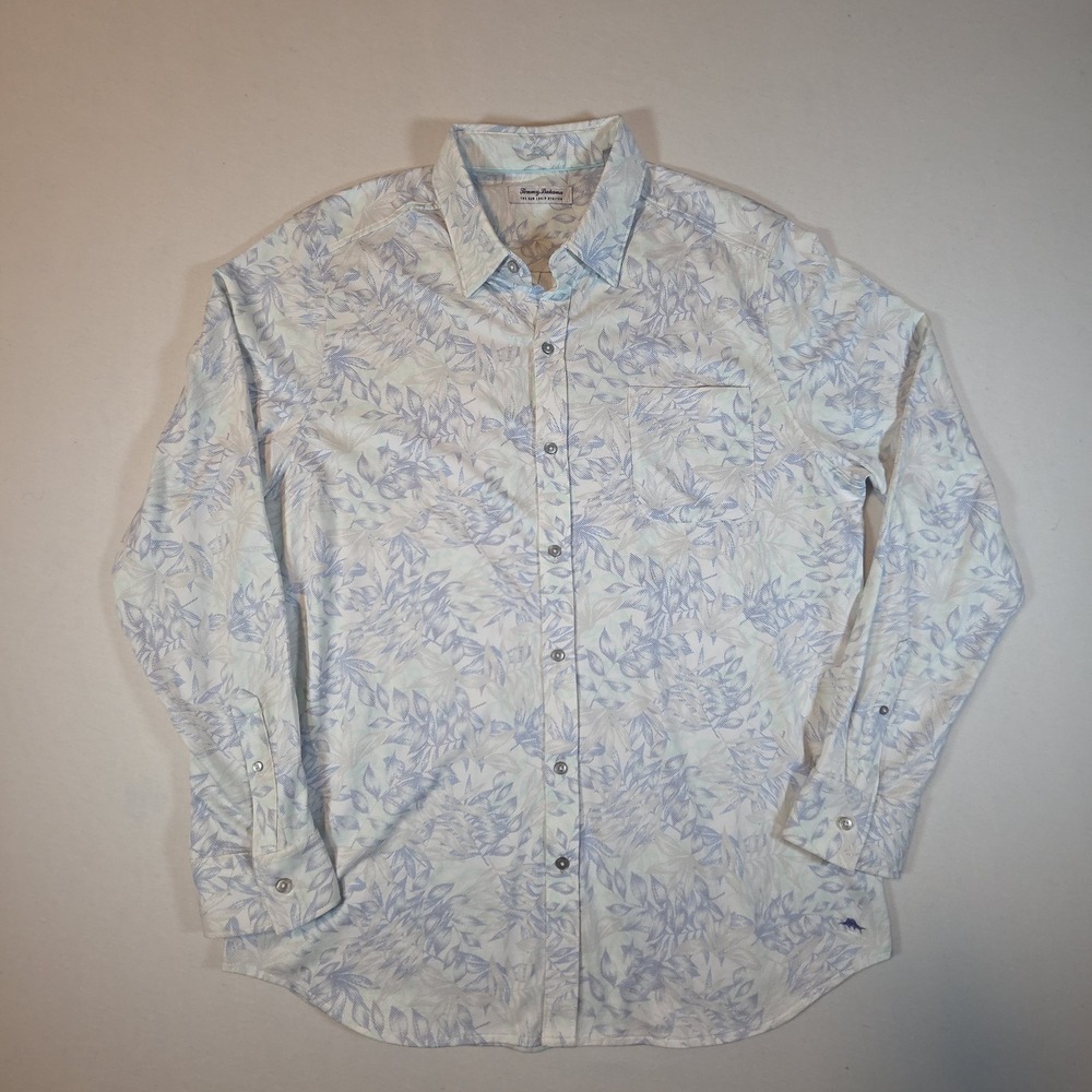 Tommy‎ Bahama Long Sleeve Shirt The San Lucio Stretch Floral Mens XLT